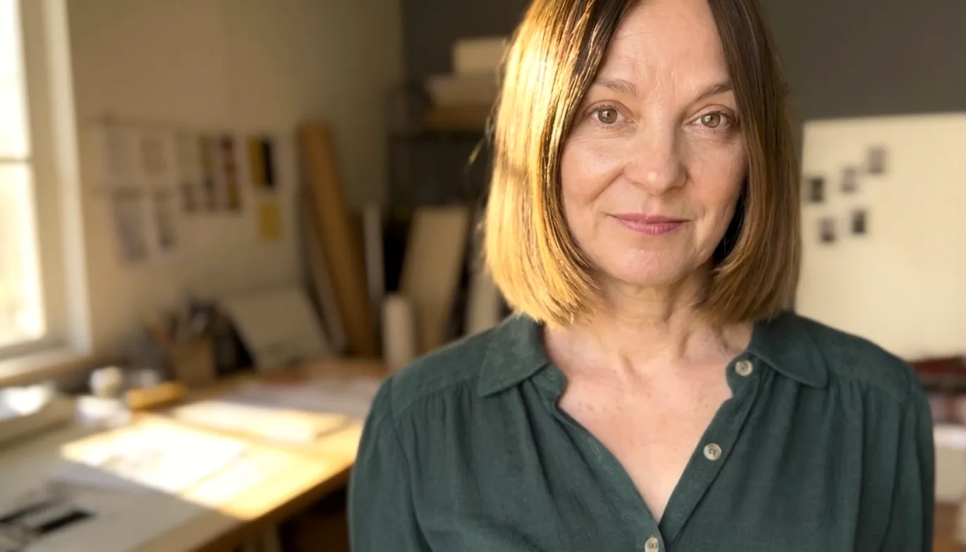Eva Vicente, fundadora de Sótano5, en su estudio